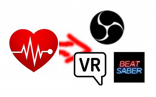 心率监测显示给 VRCHAT 节奏光剑 OBS 提供的一个方案教程