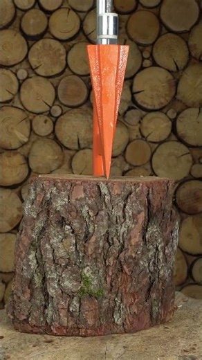 Manual Wood Splitter Process That Makes Wood Cutting Easy