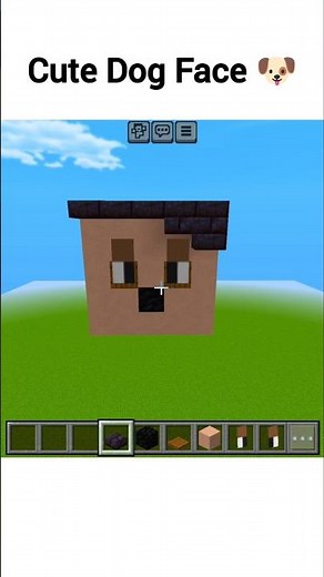 I Made a Dog Face in Minecraft! 🐶🧱