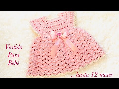 Easy crochet baby dress, crochet baby frock