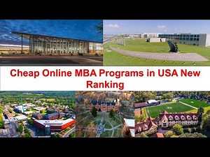 Cheap Online MBA Programs in USA New Ranking | Online MBA Under 10k