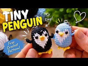 How to Crochet a Cute Little Penguin | Easy Amigurumi Tutorial