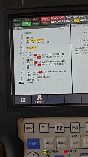 FANUC ROBOT | RSR MAIN PROGRAM #automation #fanuc #learning #education #robot #fanucrobot
