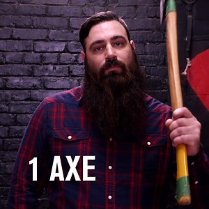212 reactions · 90 shares | An axe throwin’, beard trimmin’ good time. This is how the Wahl Lithium Ion Trimmer transformed Aaron's beard. | HISTORY | Facebook