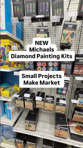 Just taking a peek at the new diamond painting kits at Michaels