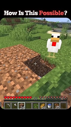 Have you ever seen a Chicken Tree in Minecraft? #shorts #viral #trending #troll #Funny #Minecraft