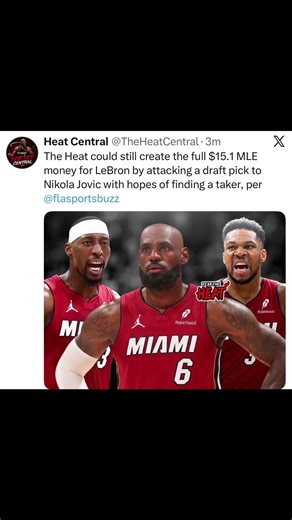 BREAKING: Miami Heat Can Still Create Full $15.1M MLE for LeBron! #nba #lebronjames #lakers