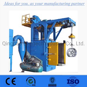 [Hot Item] Auto Hanger Type Shot Blasting Machine Aluminum Rims Shot Blasting Machine