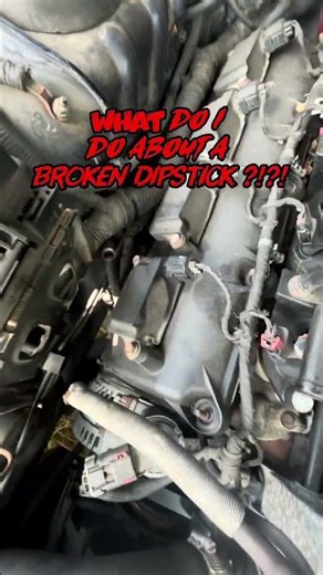 Broken Dipstick on a 300k mile Chrysler 300c wtf do i do (seriously) 😭… #chrysler #srt #hemi #mopar