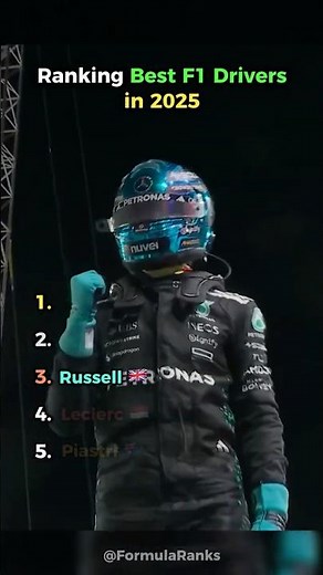 Ranking Best F1 Drivers in 2025! 👀 🏅