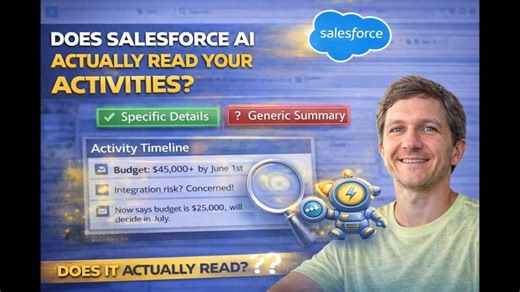Does Salesforce AI Actually Read Your Activities? | Pavel Konan