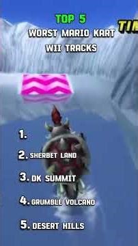 The WORST tracks in Mario kart Wii #shorts