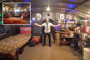 Man has spent 5 years building coronavirus self-isolation bunker with Sky TV, drum kit and food