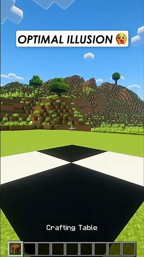 Minecraft Optical Illusion 👀 Mind-Blowing Build! #minecraft #minecraftbuild #minecraftguide