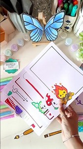 CUTE BORDER DESIGNS/PROJECT WORK DESIGNS/CORNER AND SIDE BORDER DESIGN #shehnilakhan