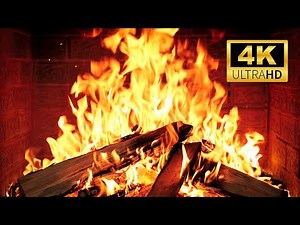 🔥 Virtual Fireplace 4K (12 HOURS). Soft Crackling Fire Sounds for Relaxation & Sleep. ASMR Fireplace