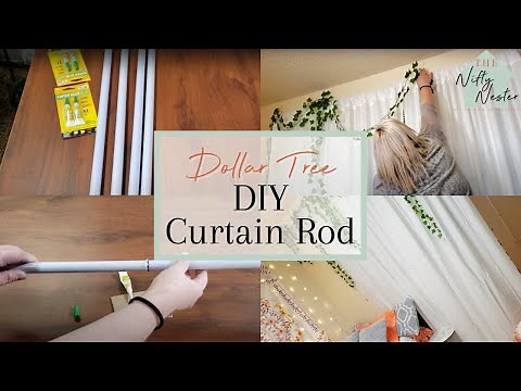 Dollar Tree DIY Curtain Rods | Dorm Room DIY Curtain Rods | Dollar Tree DIY Dorm Decor