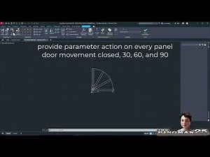 Create a Dynamic Door Block using AutoCAD 2026 (Part 2)