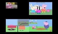 Mix of 4 videos from youtube : peppa pig sparta remix quadparison