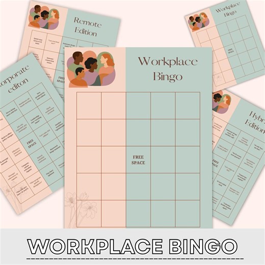 Workplace Bingo – Funny Office & Remote Team Icebreaker Game, Corporate Predictions Printable - Etsy