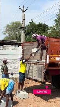 🏗️ New Commercial Building | AAC Block Unloading