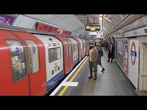 4K HD, Victoria Station, Victoria Line, Southbound, London Underground tube trains