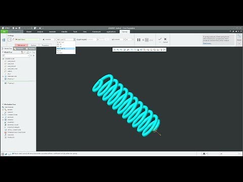 Spring feature - mechanism feature in Creo