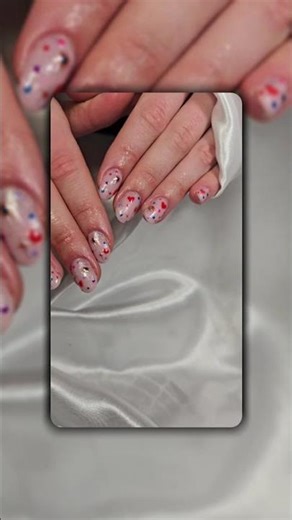 💖 Nails confettis & petits cœurs 💅