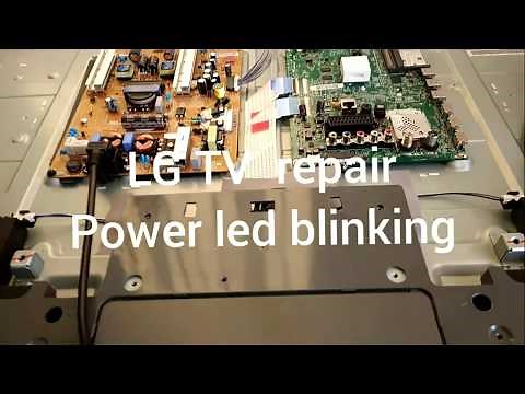 How to repair LG TV when power led blinking (LG 47LB650V)