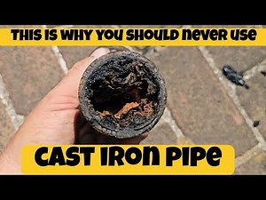 This is why you shouldn't use cast iron plumbing