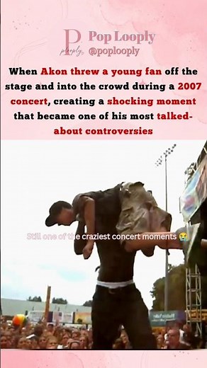 When Akon Threw a young Fan Off the Stage #akon #popculture