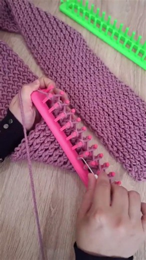 Knitting loom for beginners step by step #knitting #scarf #crochet #knitting_loom_eljammari
