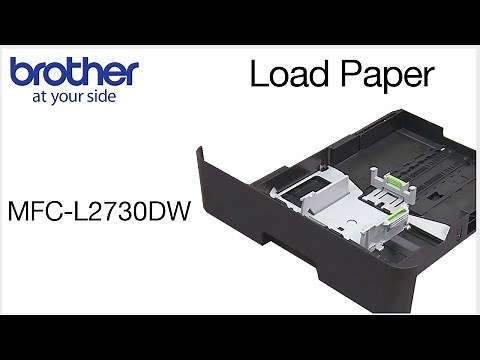 Loading paper in the Brother MFCL2730DW