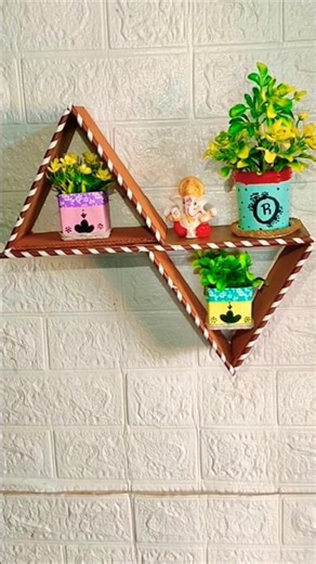 Diy Cardboard Wall Shelf #shorts #diy #wallshelf #youtubeshorts #ytshorts