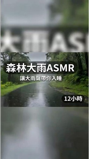 沒有廣告沒有打擾，只有深沉的雨聲 #白噪音 #ASMR #睡眠