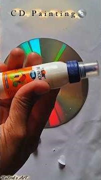 Creative CD Art Idea You Must Try 💿✨ #short #shortvideo #cd #cdpainting #oldcdcraft