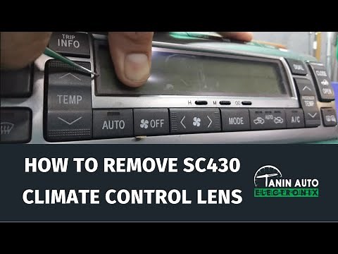 How to Remove & Replace Anti-Glare LCD Screen Protector on Lexus SC430 Climate Control | TAE