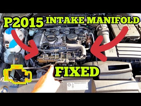 AUDI SEAT SKODA VW TSI P2015 Intake Manifold Runner Position Sensor Switch HOW TO CHANGE AND FIX