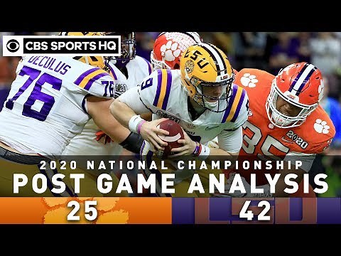 National Championship '20 Post Game Analysis: LSU unseats Clemson in historic season | CBS Sports HQ