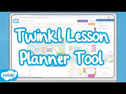 How to Use the Twinkl Lesson Planner Tool