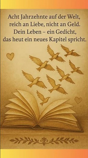 Klassische Gedichte zum 80 Geburtstag