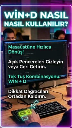 Bu kısayolu bilmeden Windows kullanmayın #windows #tutorial #essentials