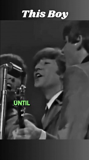 Live Harmony: The Beatles' 'This Boy' (1964) #60smusic #lovesong #lyrics #pop #shorts #thebeatles