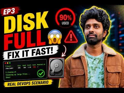 Disk Full Issue in Linux? Fix It with Shell Script (Real DevOps Scenario)