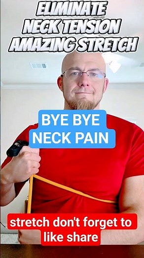 Instant Neck Pain Relief! 🎯 Quick Resistance Band Neck Stretch! 2025