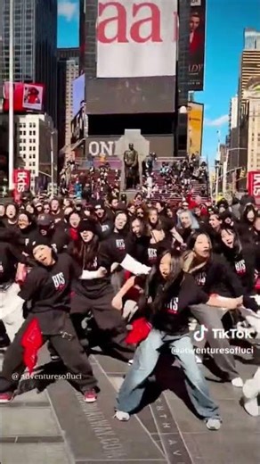 BTS ARMY Flash mob at time square by Adventureofluci 🔥