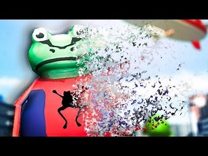 SPIDER FROG TURNS TO DUST - Amazing Frog Update Blimp Update