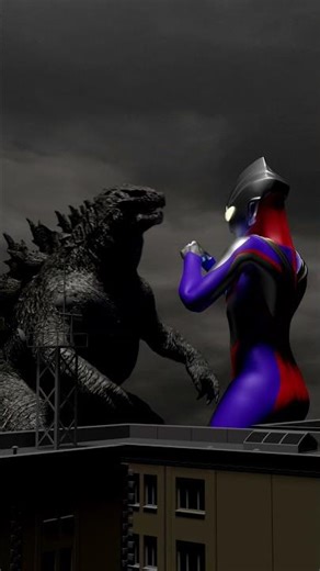 Godzilla vs Ultraman: Hilarious Slap-fest Showdown of Colossal Titans #shorts
