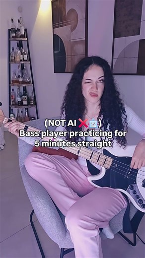 Ai? 😮 yes, bass players dont practice ❤️ no, the struggle is real