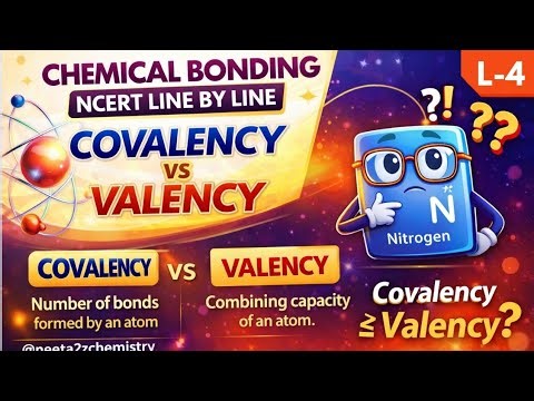 Valency v/s covalency, variable covalency